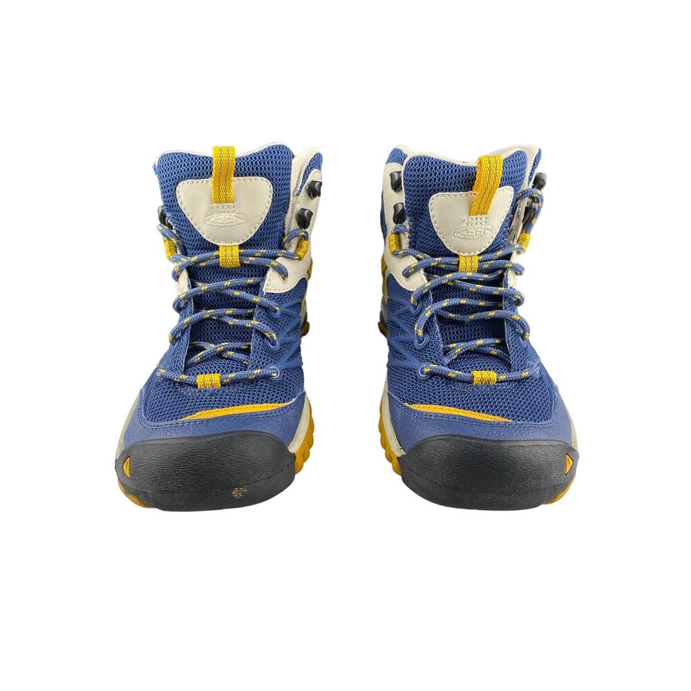 KEEN Marshall Mid Trail Hiking Boots Womens US 7.5 / 1009550 Blue Mesh Outdoor - Picture 2 of 9